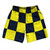 Checkerboard 5 Inches Blue Navy and Yellow Bright Athletic Running Fitness Exercise Shorts 7" Inseam Shorts Made In USA Checkerboard 5 Inches Blue Navy and Yellow Bright Athletic Running Fitness Exercise Shorts 7" Inseam Shorts Made In USA