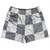 Checkerboard 5 Inches Grey Dark and White Rugby Shorts Made In USA