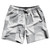 Checkerboard 5 Inches Grey Medium and White Swim Shorts 7" Made in USA