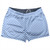 Checkerboard Half Inch Blue Carolina and White Shorty Short Gym Shorts 2.5" Inseam Made In USA