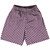 Checkerboard Half Inch Purple Medium and Vegas Gold Basketball Practice Shorts Made In USA