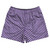 Checkerboard Half Inch Purple Lakers and White Rugby Shorts Made In USA