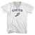 Exeter Running Track Winged Foot Adult Cotton V-neck T-shirt - White