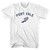 Port Vale Running Track Winged Foot Womens Cotton Junior Cut T-Shirt - White