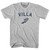 Villa Running Track Winged Foot Womens Cotton Junior Cut T-Shirt - Grey Heather