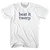 Beat It Twerp Rage Font Womens Cotton Junior Cut T-Shirt - White