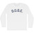 D.O.G.E Adult Cotton Long Sleeve T-shirt - White