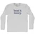 Beat It Twerp Rage Font Adult Cotton Long Sleeve T-shirt - Grey Heather