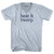 Beat It Twerp Rage Font Adult Tri-Blend V-neck T-shirt - Athletic White