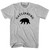 Gatlinburg Black Bear Tourist (Black Art) Adult Cotton T-shirt - Grey Heather