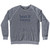 Beat It Twerp Rage Font Adult Tri-Blend Sweatshirt - Athletic Grey