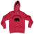 Gatlinburg Black Bear Tourist (Black Art) Tri-Blend Hoodie - Red