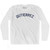 GUTIERREZ Adult Cotton Long Sleeve T-shirt - White