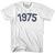 WOMEN LARGE- 1975 Year Celebration Womens Cotton T-shirt - White- Final Sale F9