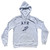 Ayr Running Track Winged Foot Adult Cotton Hoodie - White