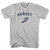 Barnet Running Track Winged Foot Adult Cotton T-shirt - Cool Grey