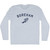 Boreham Running Track Winged Foot Adult Tri-Blend Long Sleeve T-shirt - Athletic White