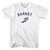 Barnet Running Track Winged Foot Adult Cotton T-shirt - White