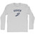 Dover Running Track Winged Foot Adult Cotton Long Sleeve T-shirt - Grey Heather