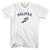 Halifax Running Track Winged Foot Womens Cotton Junior Cut T-Shirt - White