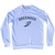Greenock Running Track Winged Foot Adult Tri-Blend Sweatshirt - White