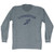 Livingston Running Track Winged Foot Adult Tri-Blend Long Sleeve T-shirt - Athletic Grey