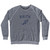Raith Running Track Winged Foot Adult Tri-Blend Sweatshirt - Athletic Grey