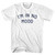 I'm In No Mood Womens Cotton Junior Cut T-Shirt - White