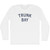 Trunk Bay Adult Cotton Long Sleeve T-shirt - White