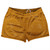 Super Fly Pattern Orange Burnt and White Shorty Short Gym Shorts 2.5" Inseam Made In USA - Orange Burnt and White