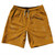 Super Fly Pattern Orange Burnt and White 10" Swim Shorts Made in USA - Orange Burnt and White