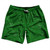 Super Fly Pattern Green Kelly and White Swim Shorts 7" Made in USA - Green Kelly and White
