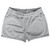 Super Fly Pattern Grey Medium and White Shorty Short Gym Shorts 2.5" Inseam Made In USA - Grey Medium and White