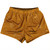 Super Fly Pattern Orange Burnt and White Womens & Girls Sport Shorts End Made In USA - Orange Burnt and White