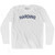 HARDING Adult Cotton Long Sleeve T-shirt - White