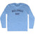 Bolongo Bay Adult Tri-Blend Long Sleeve T-shirt - Athletic Blue
