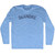 Deandre Adult Tri-Blend Long Sleeve T-shirt - Athletic Blue