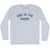 Ego Is The Enemy Adult Tri-Blend Long Sleeve T-shirt - Athletic White