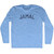 Jamal Adult Tri-Blend Long Sleeve T-shirt - Athletic Blue