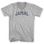 Jamal Adult Cotton V-neck T-shirt - Grey Heather