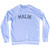 Malik Adult Tri-Blend Sweatshirt - White
