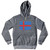 Iceland Country Flag Tri-Blend Hoodie - Athletic Grey