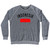 Indonesia Country Flag Heritage Adult Tri-Blend Sweatshirt - Athletic Grey