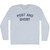 Post And Ghost Adult Tri-Blend Long Sleeve T-shirt - Athletic White