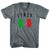 Italy Country Flag Heritage Tri-Blend V-neck Womens Junior Cut T-shirt - Athletic Grey