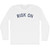 Risk On Adult Cotton Long Sleeve T-shirt - White