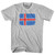 Iceland Country Flag Adult Cotton T-shirt - Cool Grey