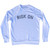 Risk On Adult Tri-Blend Sweatshirt - White