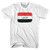 Iraq Country Flag Youth Cotton T-shirt - White