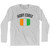 Ivory Coast Country Flag Heritage Adult Cotton Long Sleeve T-shirt - Grey Heather